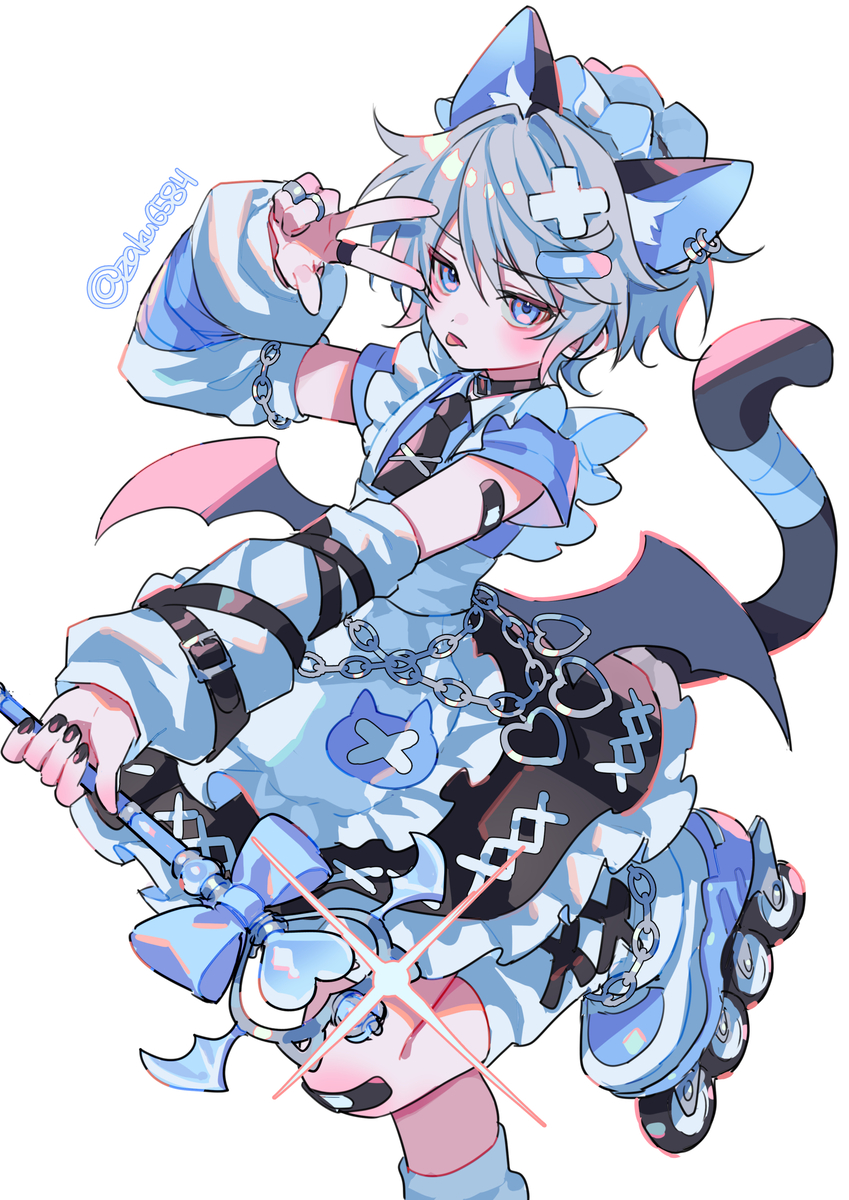 This is a pixiv picture whose title is 魔法少年クロ.