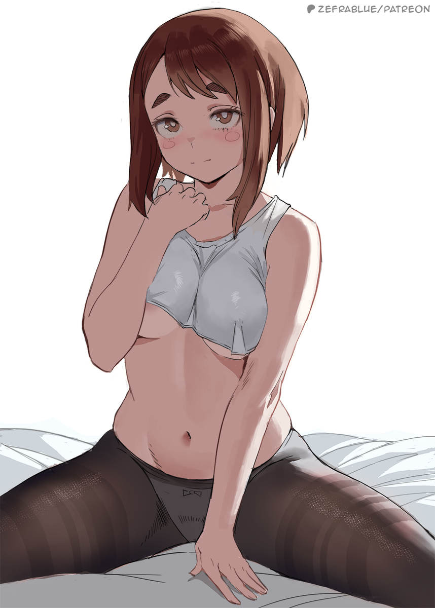 This is a pixiv picture whose title is 麗日お茶子.