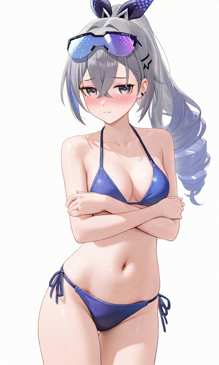 This is a pixiv picture whose title is 銀狼 | Silver Wolf.