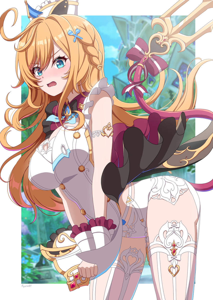 This is a pixiv picture whose title is 風に煽られるエスコフィエ.