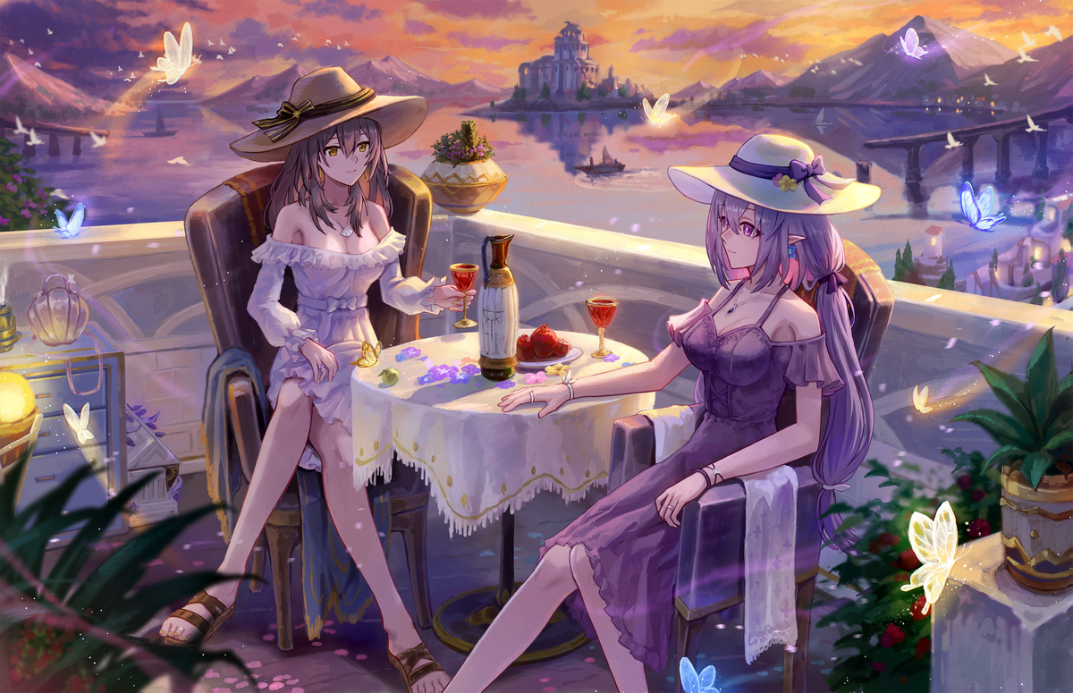 This is a pixiv picture whose title is つかの間の安らぎ.