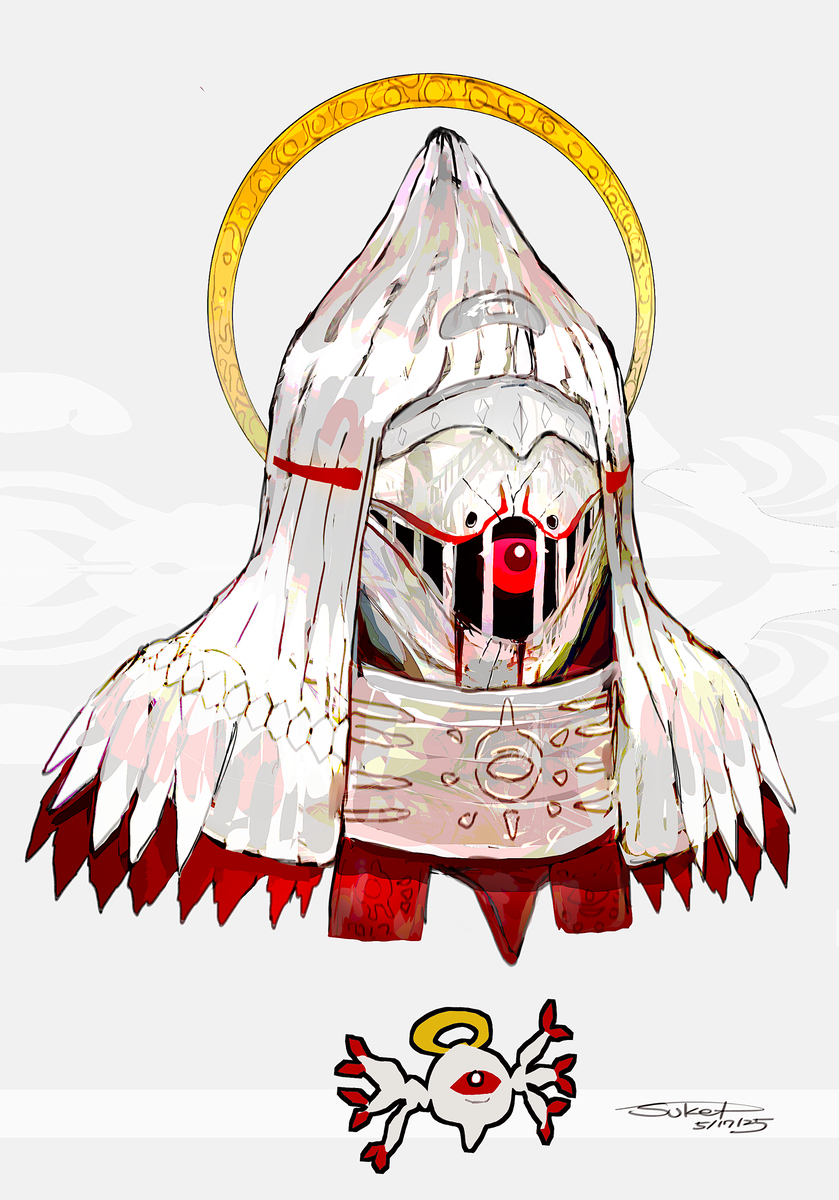 This is a pixiv picture whose title is ゼロツーモチーフのヘッドギア.