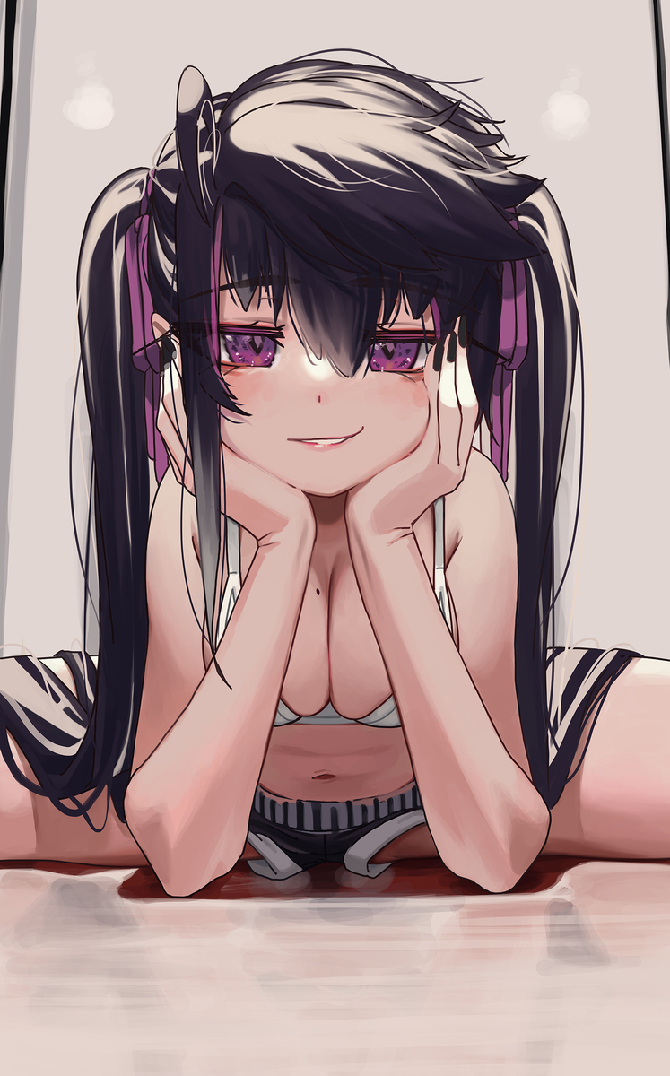 This is a pixiv picture whose title is 「ストレッチシリーズ」.