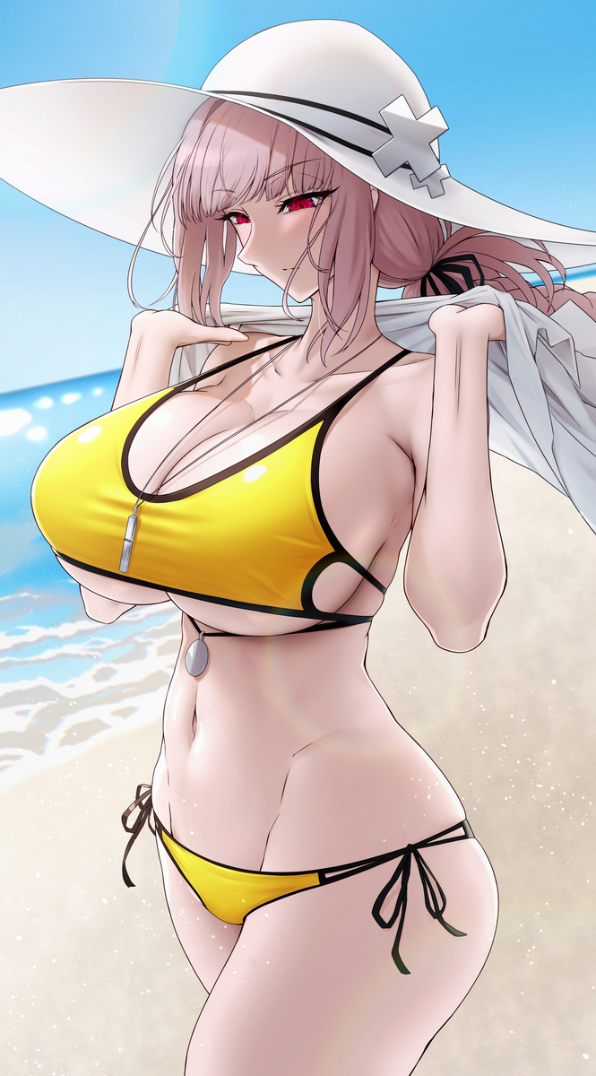 This is a pixiv picture whose title is 水着ナイチンゲール.
