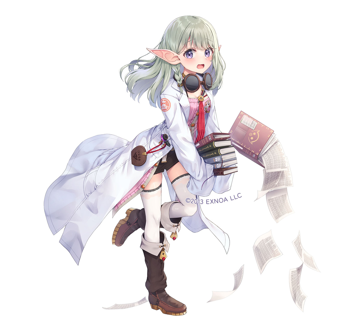 This is a pixiv picture whose title is 【千年戦争アイギス】魔種人類学者ステルゥ.