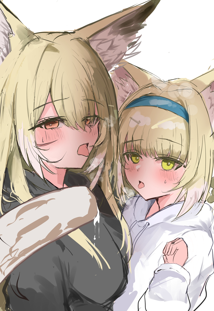 This is a pixiv picture whose title is 親子でちくわを食べる‥‥.