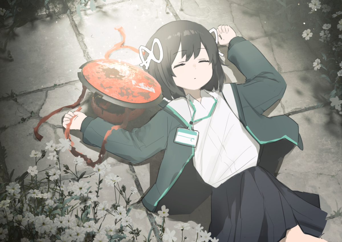 This is a pixiv picture whose title is 休息.