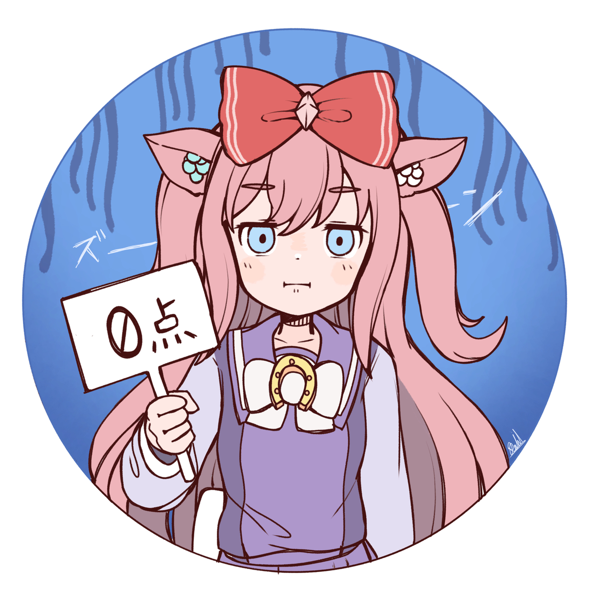 This is a pixiv picture whose title is 息抜きに描いた0点だった時のデジたん.