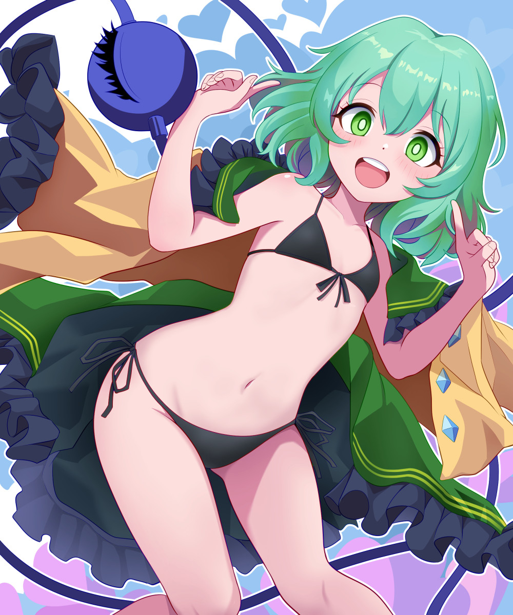 This is a pixiv picture whose title is はっちゃけこいしちゃん.
