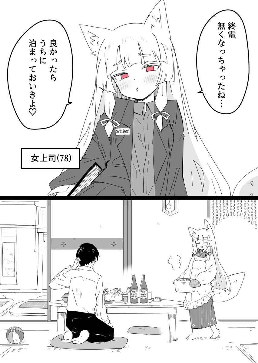 This is a pixiv picture whose title is 女上司(78).