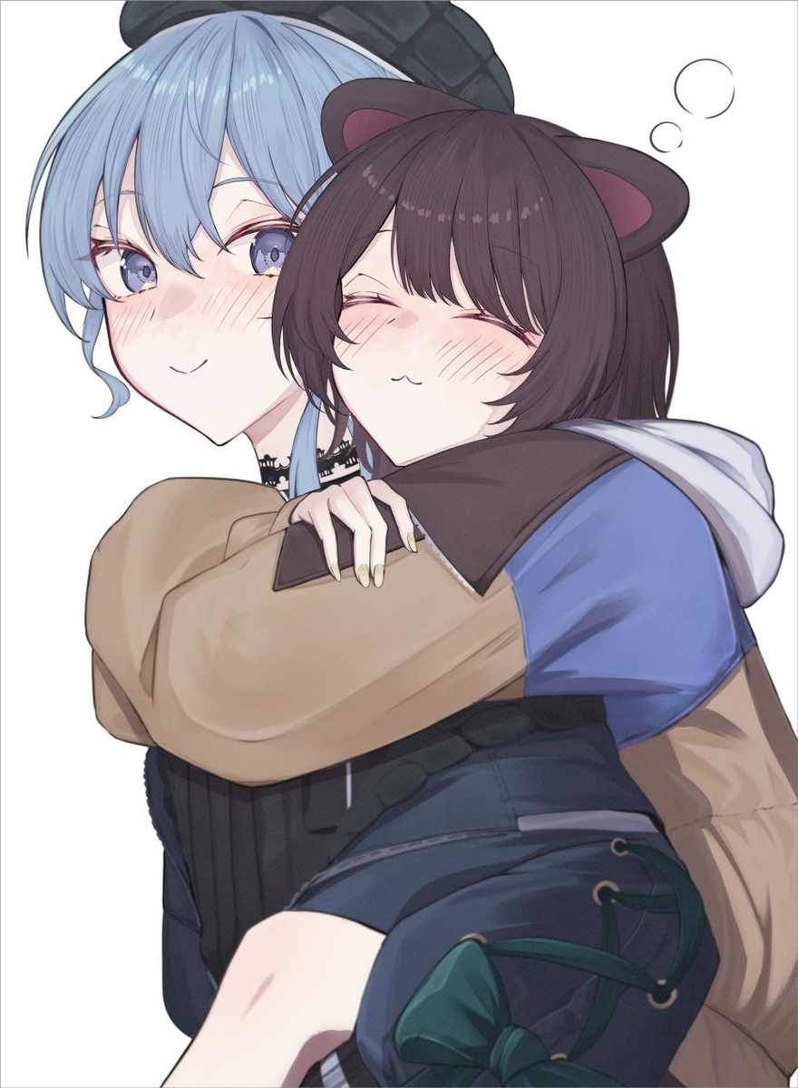 This is a pixiv picture whose title is とこまち　おんぶ.