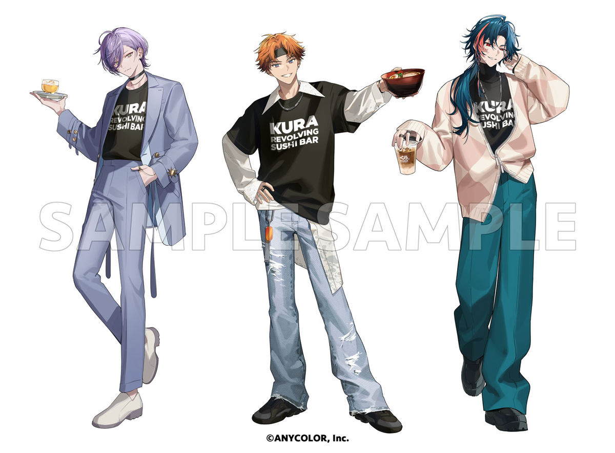 This is a pixiv picture whose title is にじくら寿司2025.
