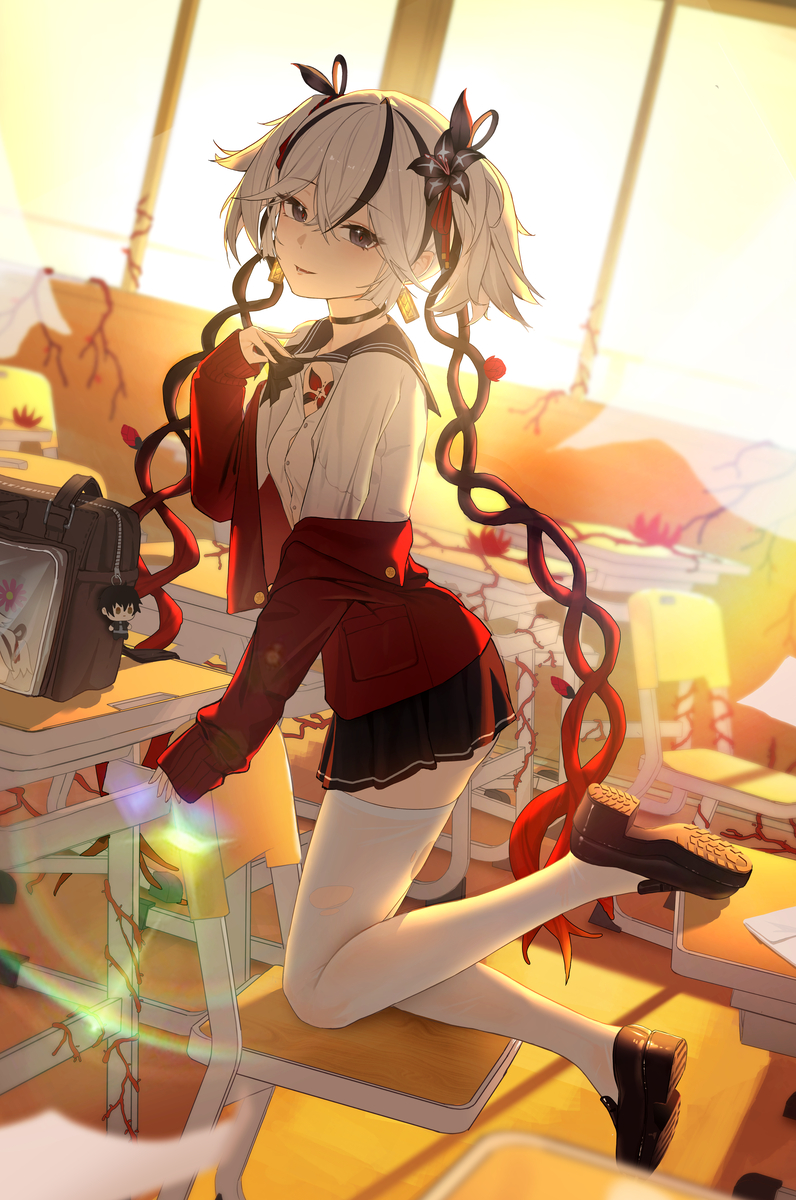 This is a pixiv picture whose title is 椿.