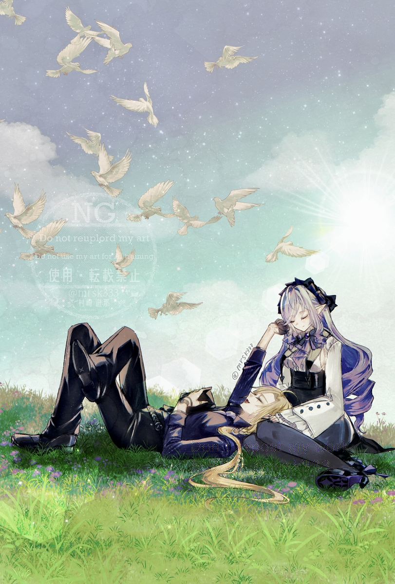 This is a pixiv picture whose title is 幸せなひととき.