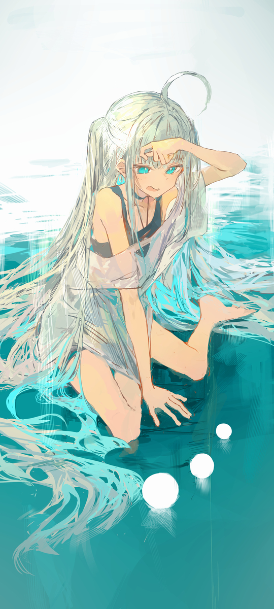 This is a pixiv picture whose title is 🥵.