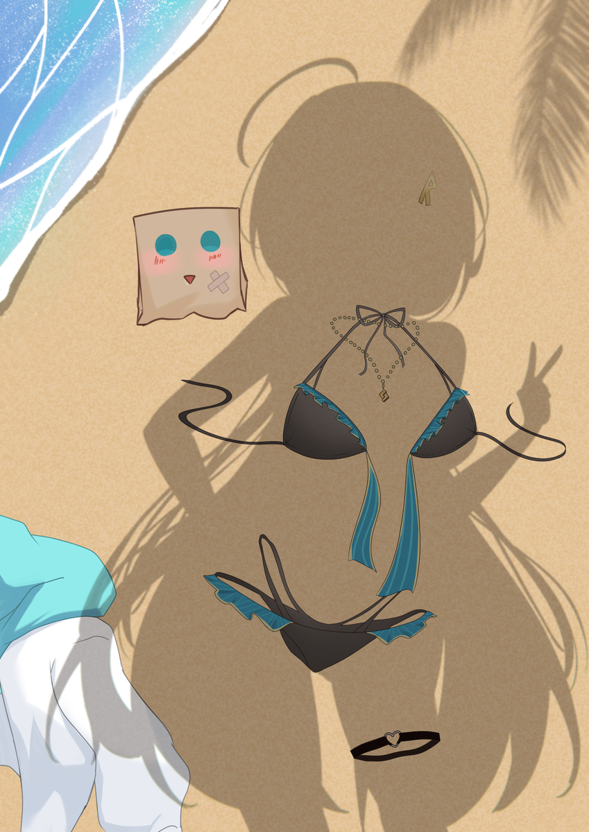 This is a pixiv picture whose title is 🤎✌️.