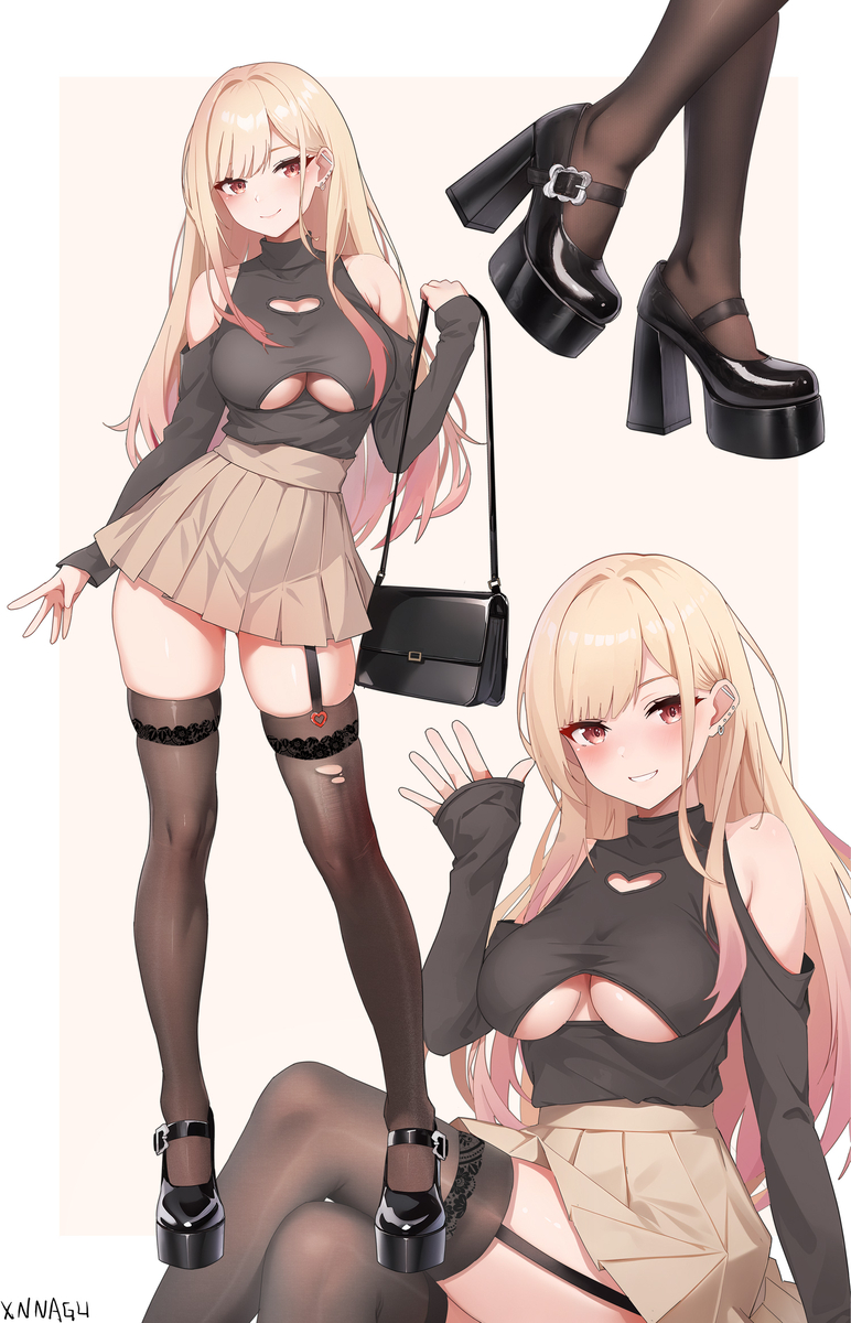 This is a pixiv picture whose title is 着せ恋 喜多川海夢.
