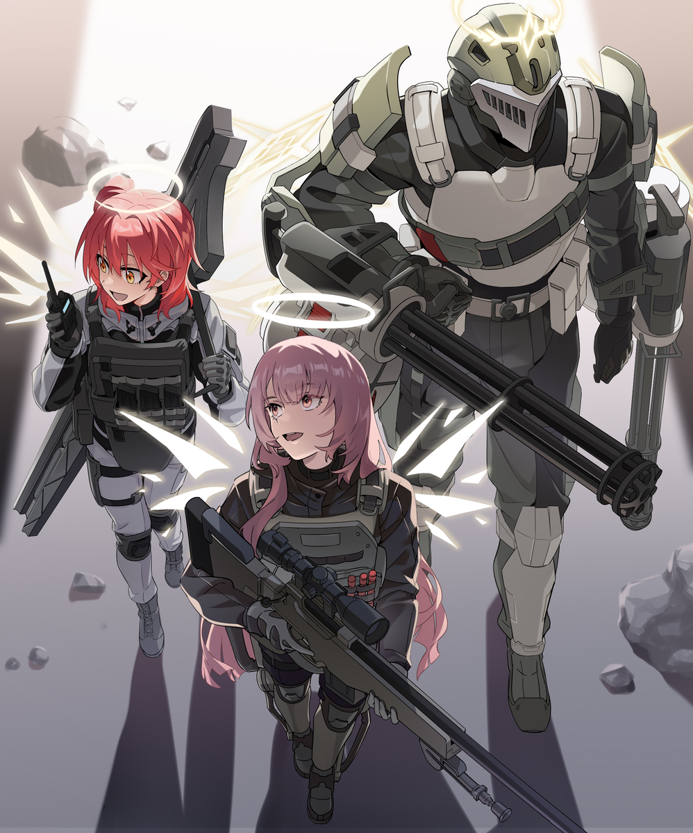 This is a pixiv picture whose title is 武装天使.