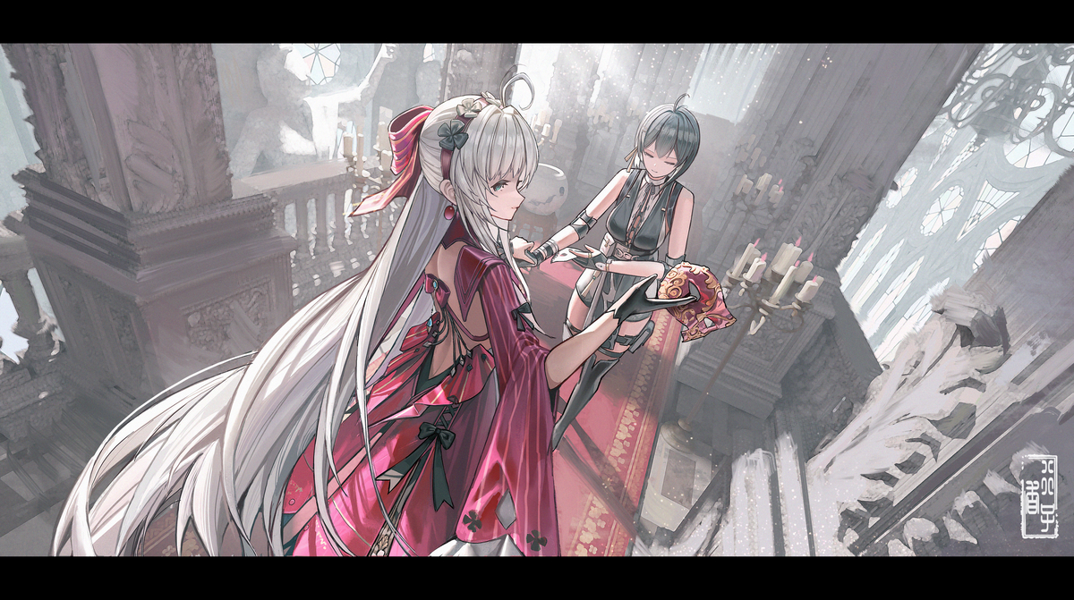 This is a pixiv picture whose title is 邀舞.