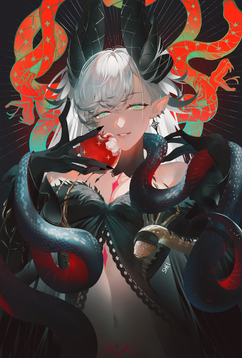 This is a pixiv picture whose title is リリス.