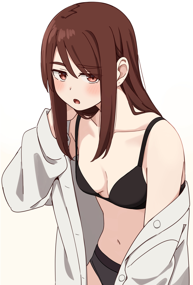 This is a pixiv picture whose title is 終電を逃したのでラ〇ホで一泊することになった.