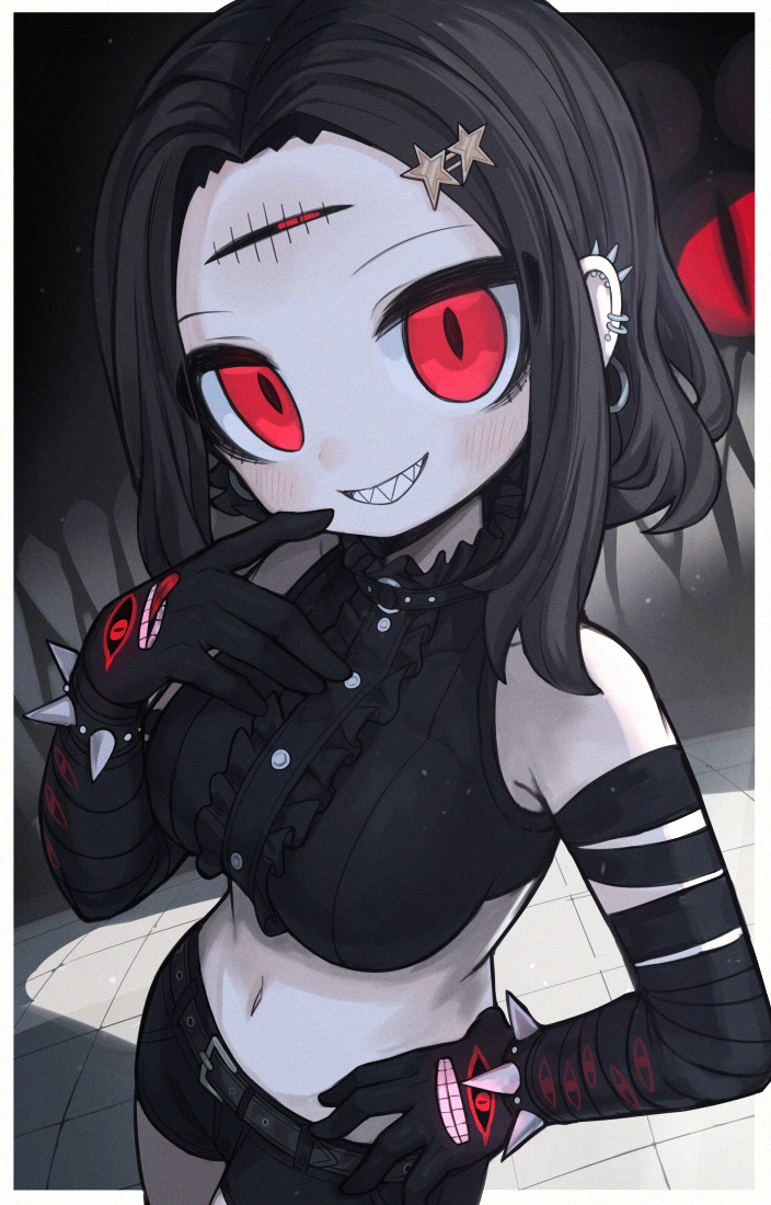 This is a pixiv picture whose title is ﾆｯ.