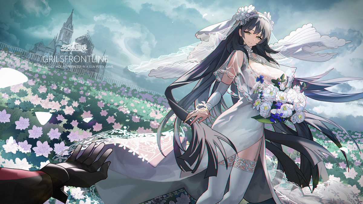 This is a pixiv picture whose title is 少女前线 黛烟 生日贺图.