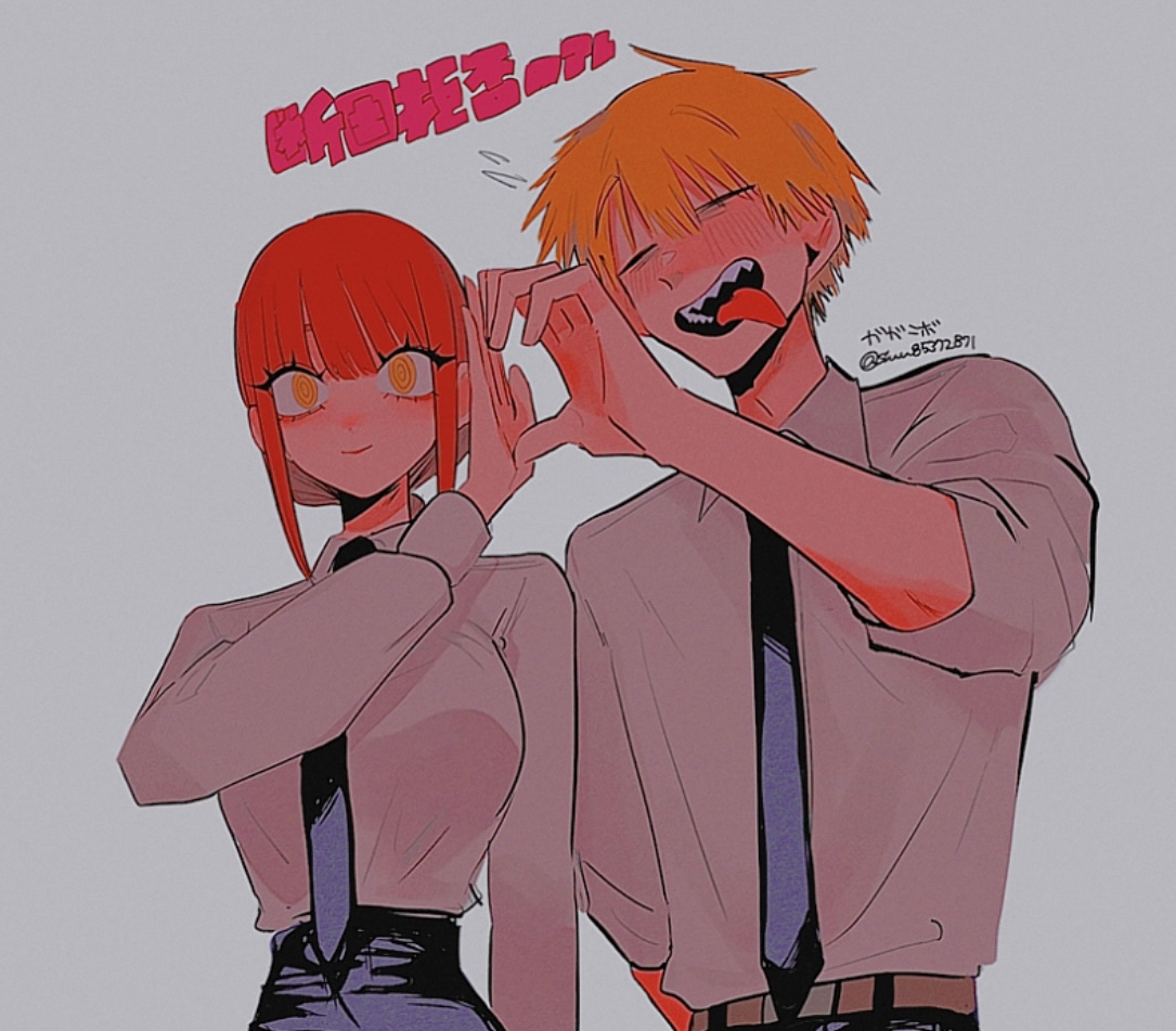 This is a pixiv picture whose title is マキデンまとめ⛓️🪚🫀.