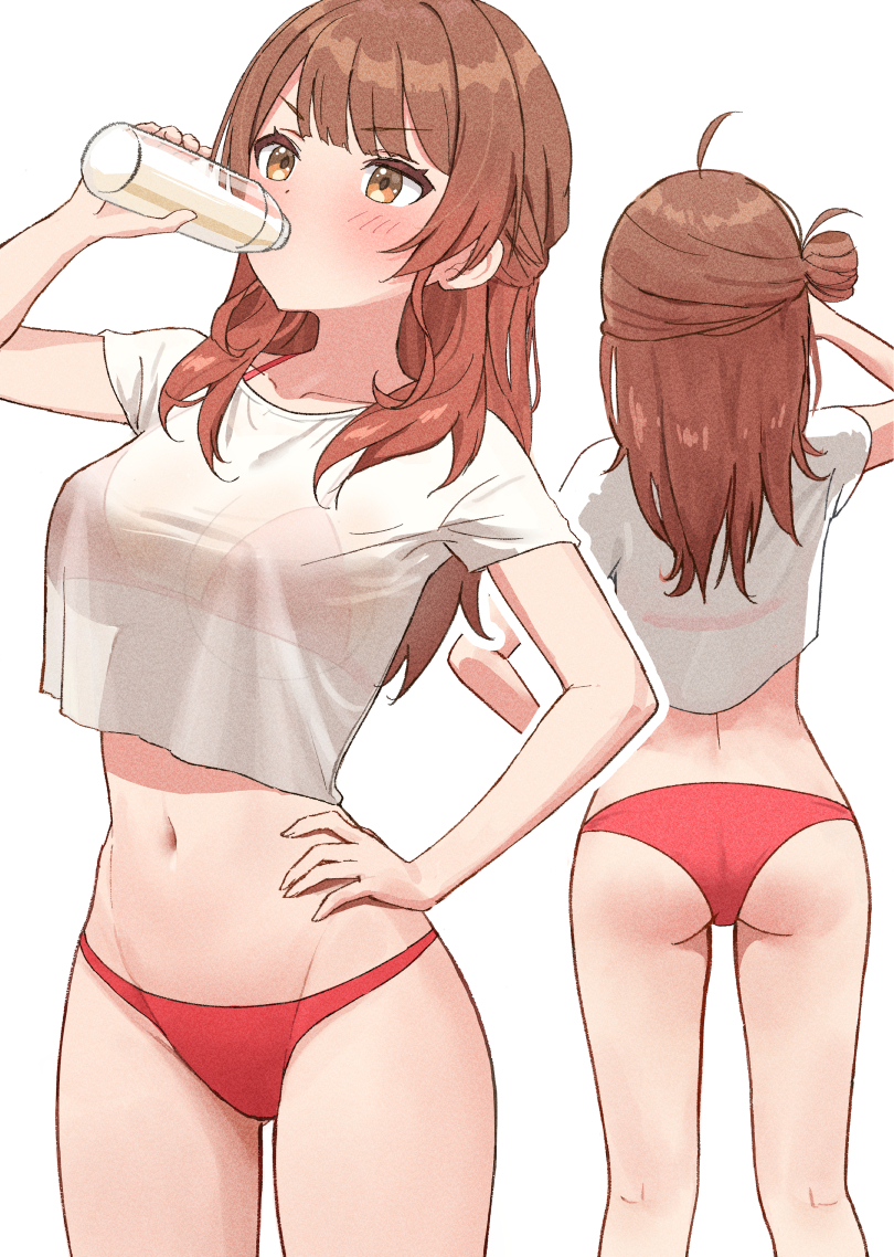 This is a pixiv picture whose title is ロングヘア佑芽ちゃん！.