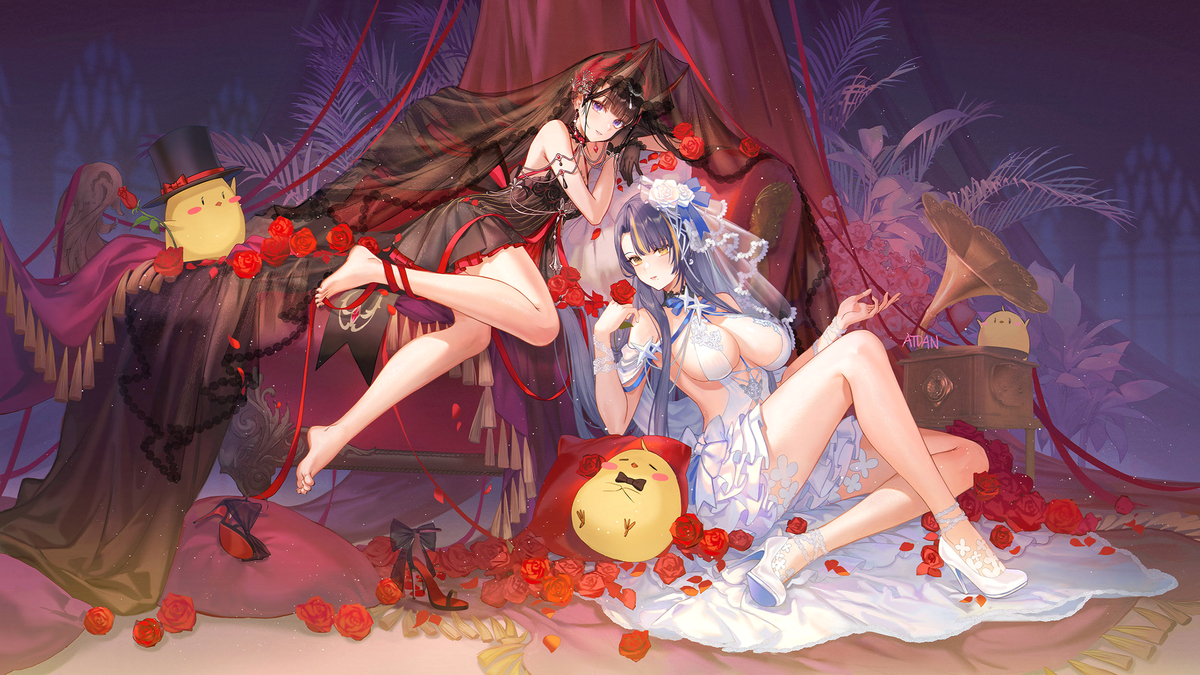 This is a pixiv picture whose title is Midnight.