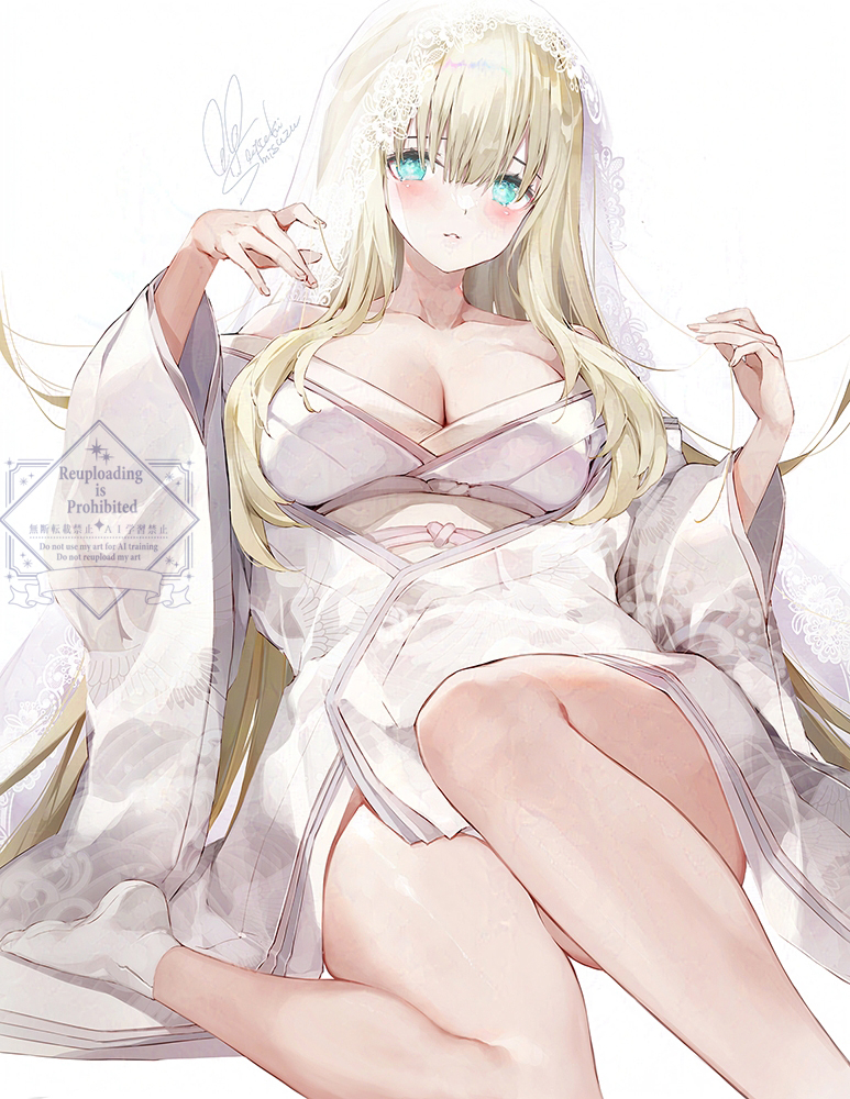 This is a pixiv picture whose title is 初めての夜を待つ花嫁-remake-.