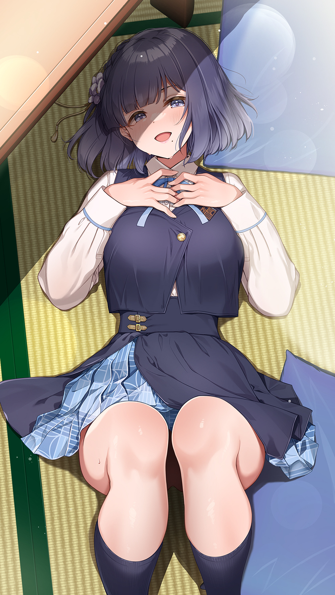 This is a pixiv picture whose title is 【413+】　「あなたは襲わないんですか？」.
