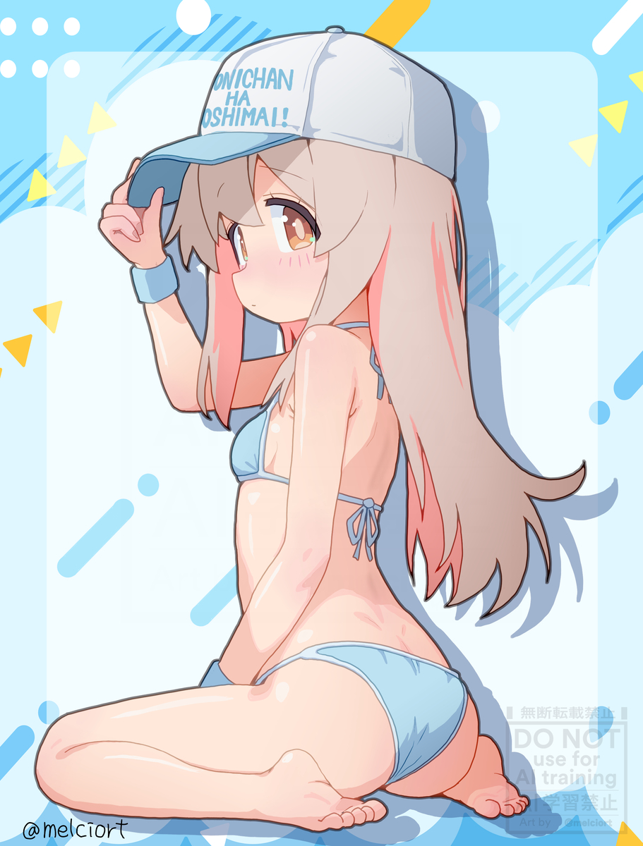 This is a pixiv picture whose title is もう夏 まひろちゃん.