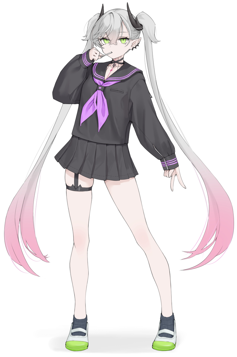 This is a pixiv picture whose title is セーラー服のリリスちゃん.