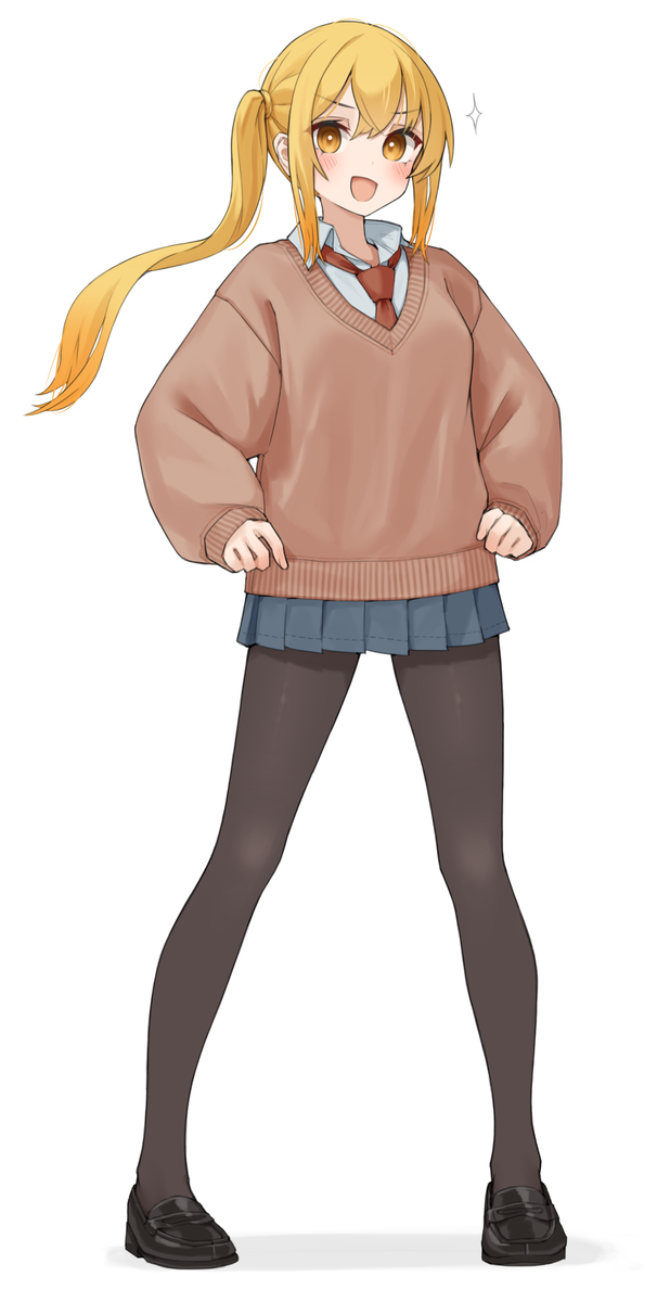This is a pixiv picture whose title is 黒タイツの女の子.