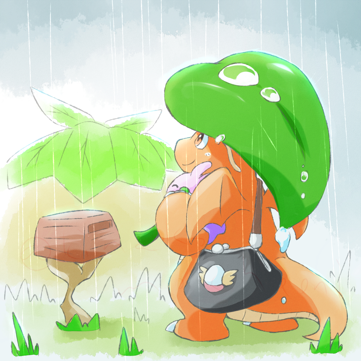 This is a pixiv picture whose title is 梅雨.