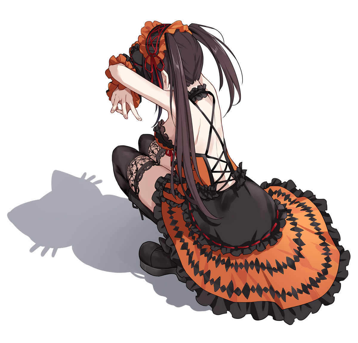 This is a pixiv picture whose title is 時崎狂三.