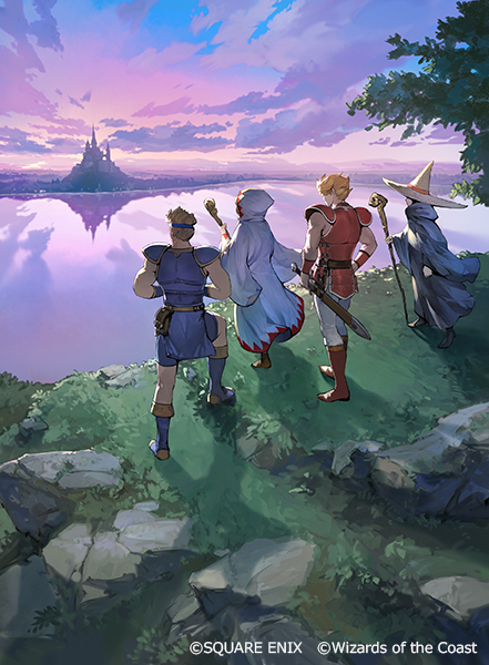 This is a pixiv picture whose title is MTG×FF「探求の旅のはじまり（《定業》）」.
