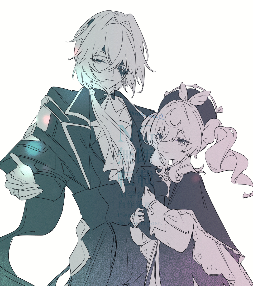 This is a pixiv picture whose title is 樹庭二人組中心ログ.