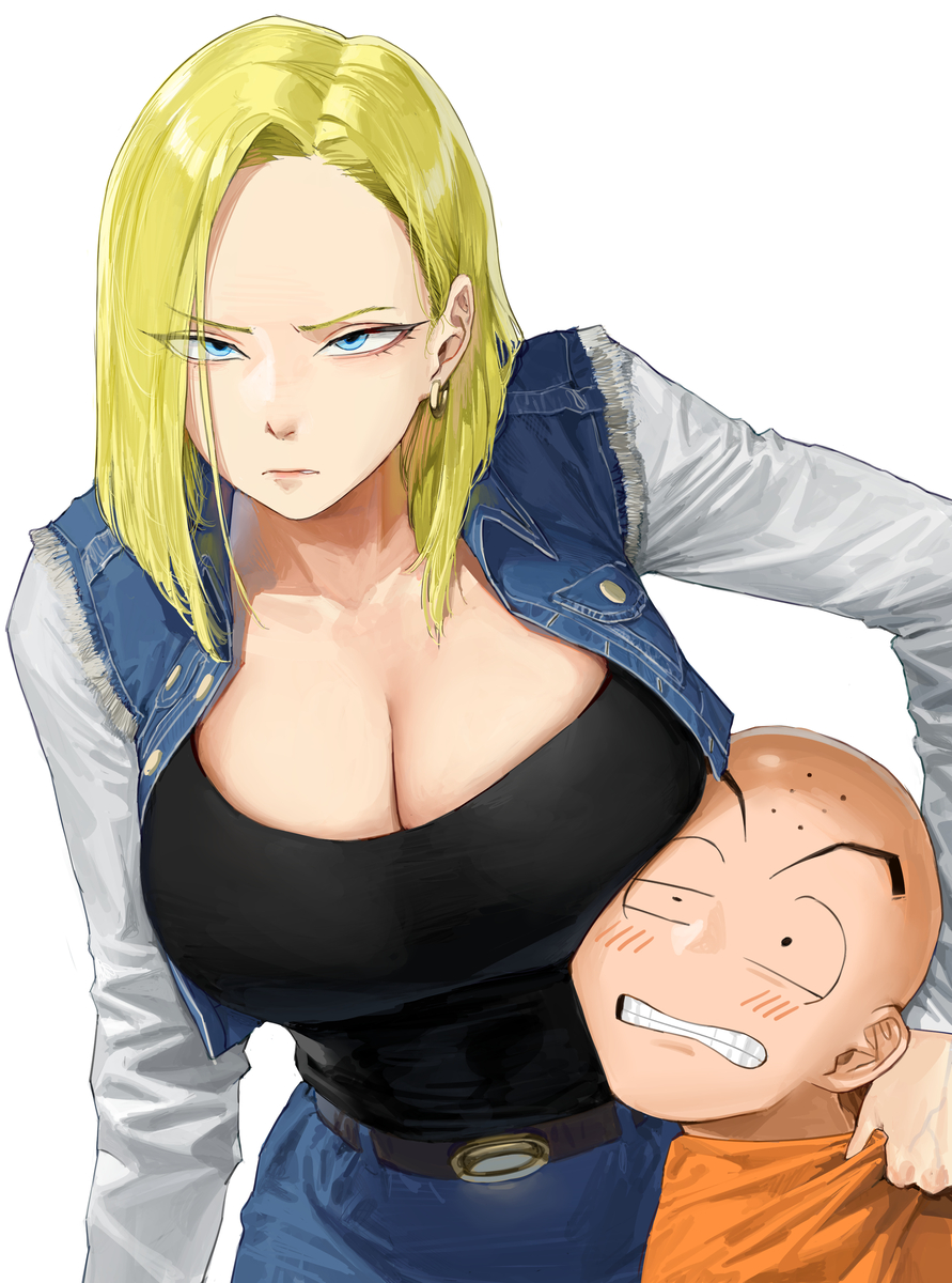This is a pixiv picture whose title is 인조인간18호.