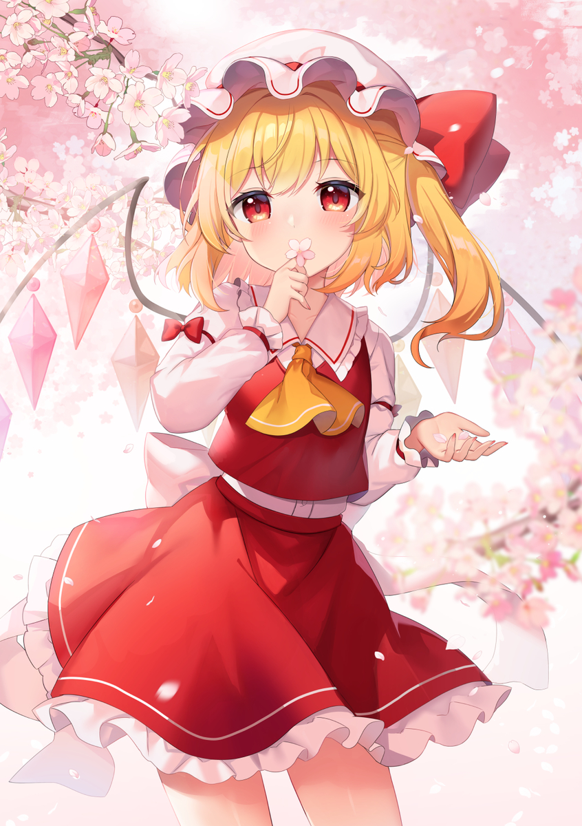This is a pixiv picture whose title is サクラフランドール.