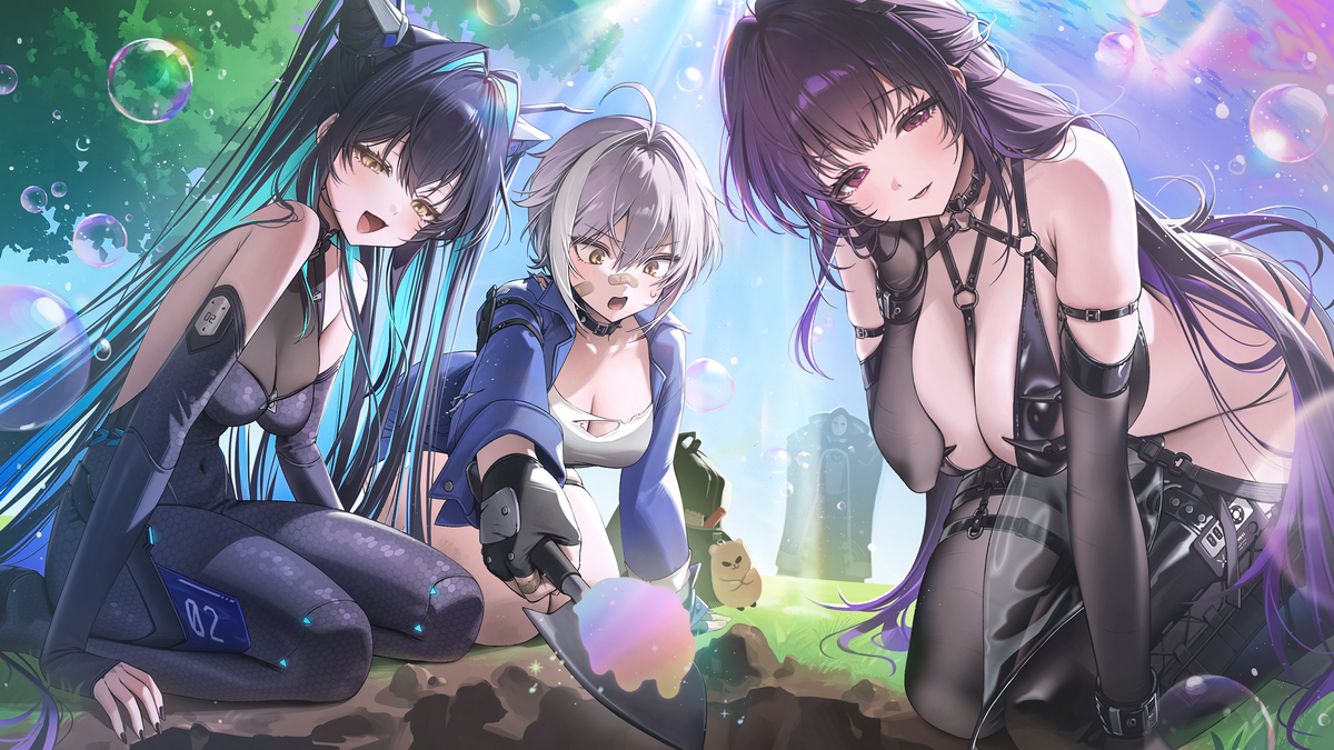 This is a pixiv picture whose title is 何を見つけたの？！.