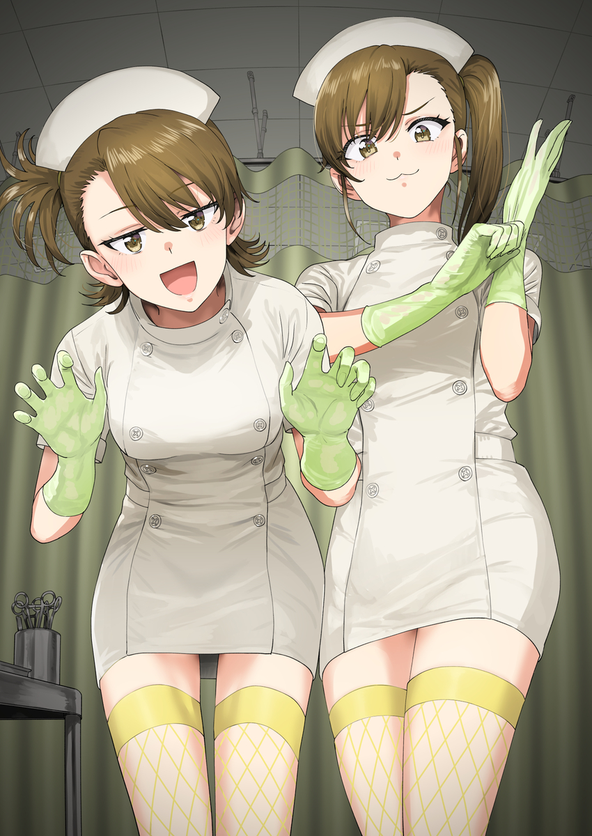 This is a pixiv picture whose title is 亜美真美誕生日おめ！.