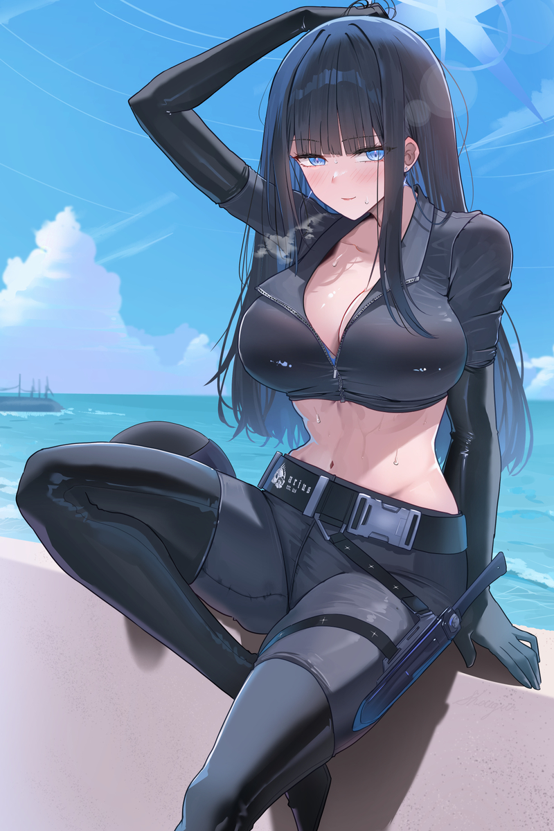 This is a pixiv picture whose title is 初夏のサオリ.