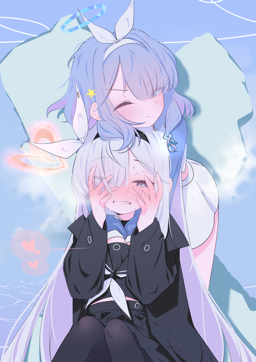 This is a pixiv picture whose title is もふもふする.