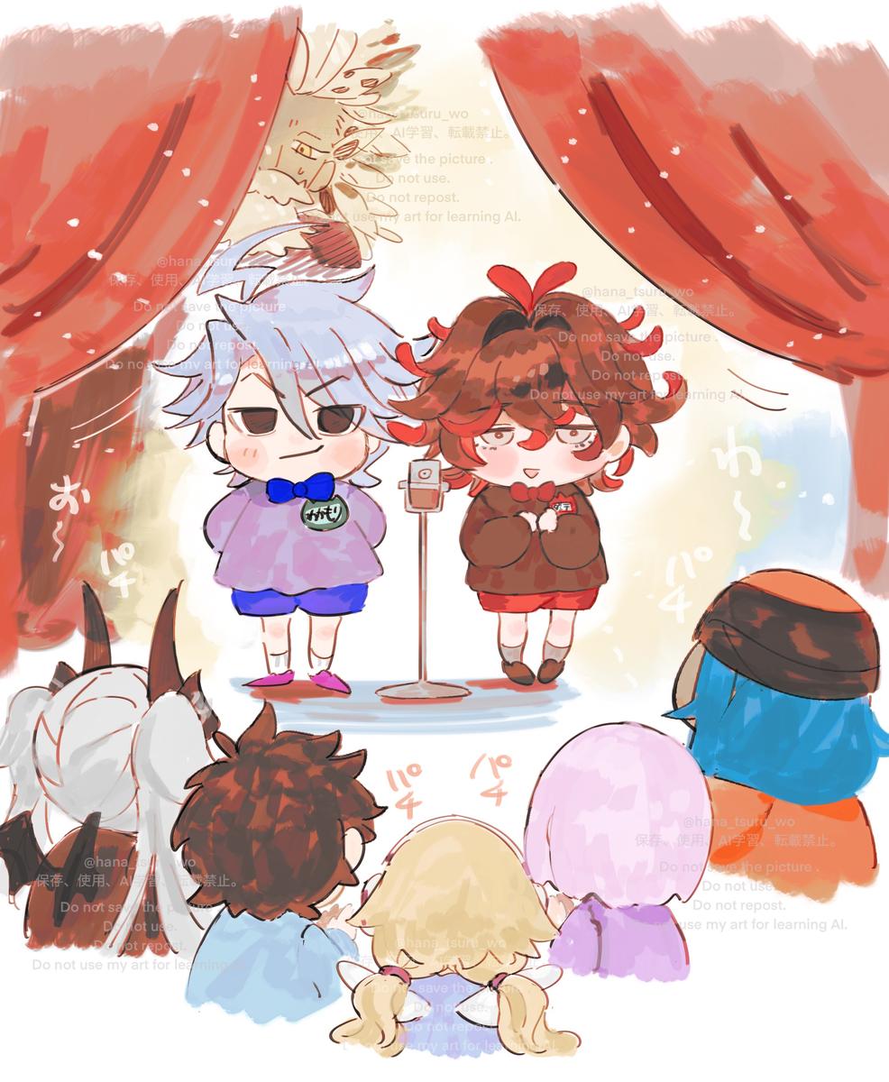 This is a pixiv picture whose title is 幼稚園児若モリアーティとダンテ・アリギエーリ.