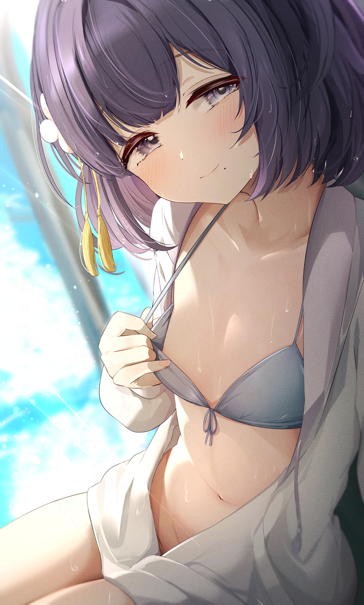 This is a pixiv picture whose title is 水着美鈴.