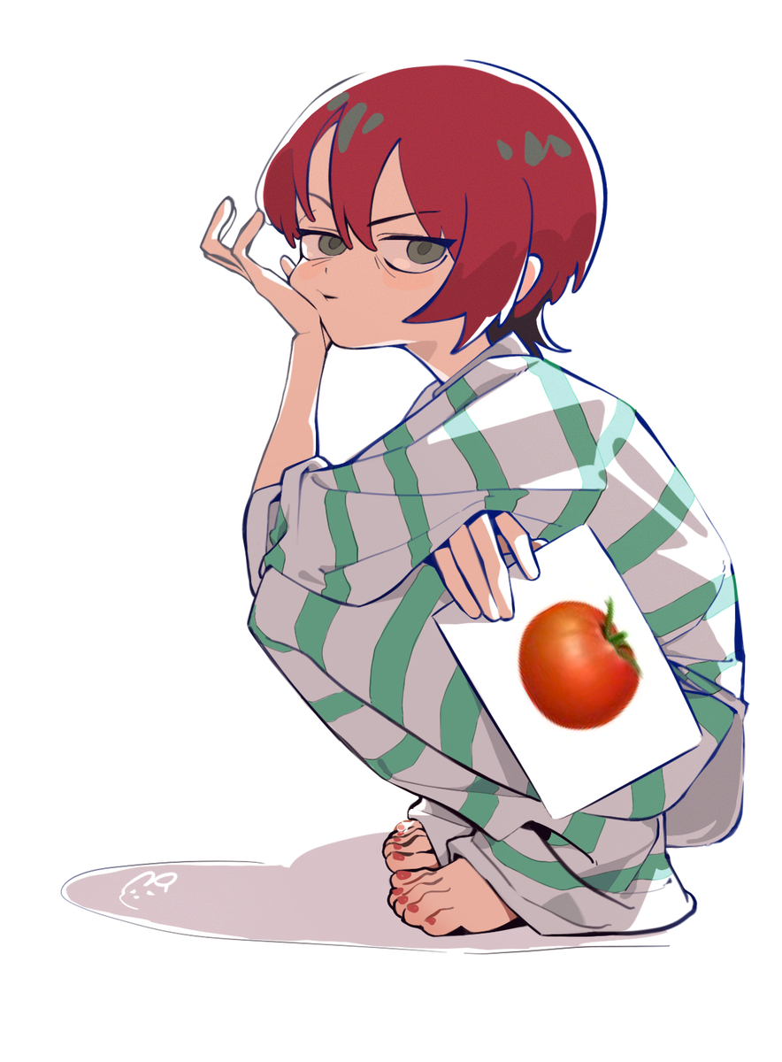 This is a pixiv picture whose title is 📸🍅.