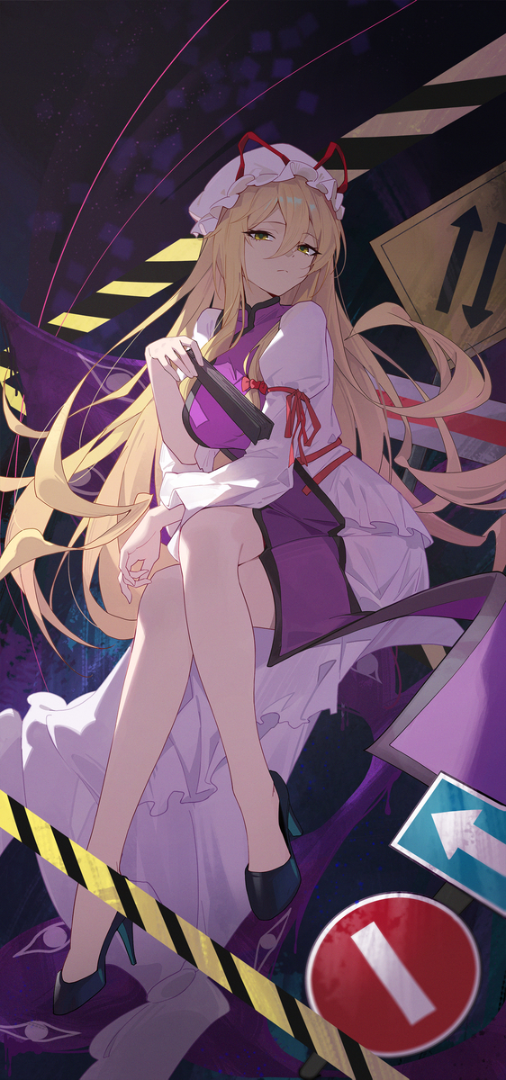 This is a pixiv picture whose title is 49日目 八雲紫.