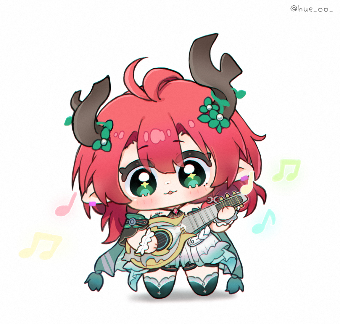 This is a pixiv picture whose title is 🎶.